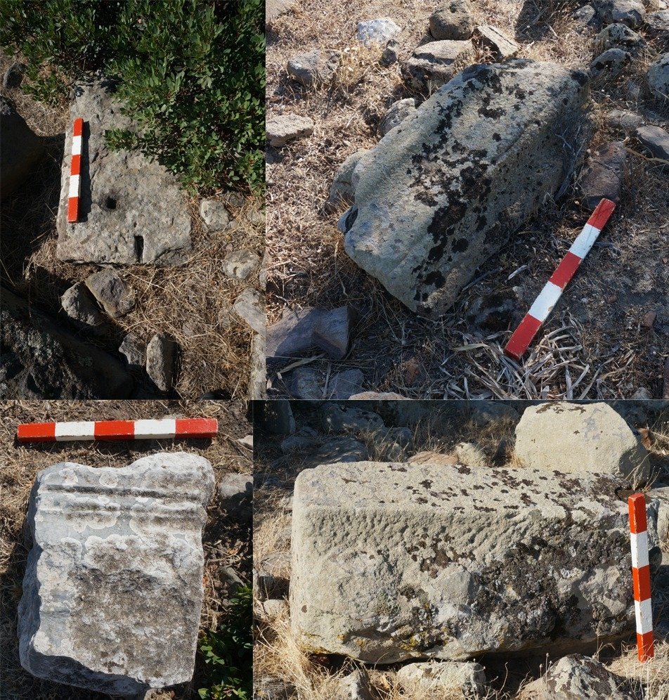 A compilation photo of the artifacts found at the temple. (MSGSÜ via AA Photo)