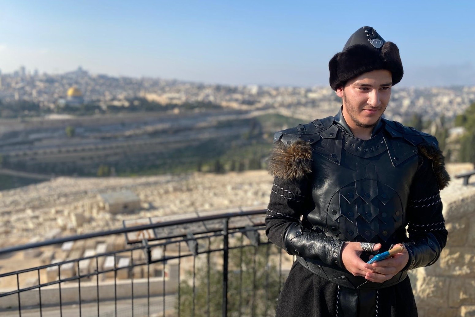 Emir Daa'na photographed in the Silvan neighborhood of east Jerusalem, Jan. 3, 2021. (AA Photo)