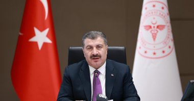 Health Minister Fahrettin Koca speaks at a press conference in the capital Ankara, Turkey, Dec. 24, 2020. (İHA PHOTO) 