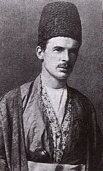 British Iranologist Edward Granville Browne attired in a Persian dress.