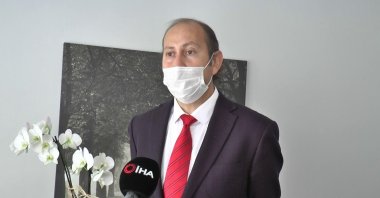 Professor Ahmet Oğuzhan Özen speaks during an interview, in Istanbul, Turkey, Jan. 7, 2021. (İHA PHOTO) 