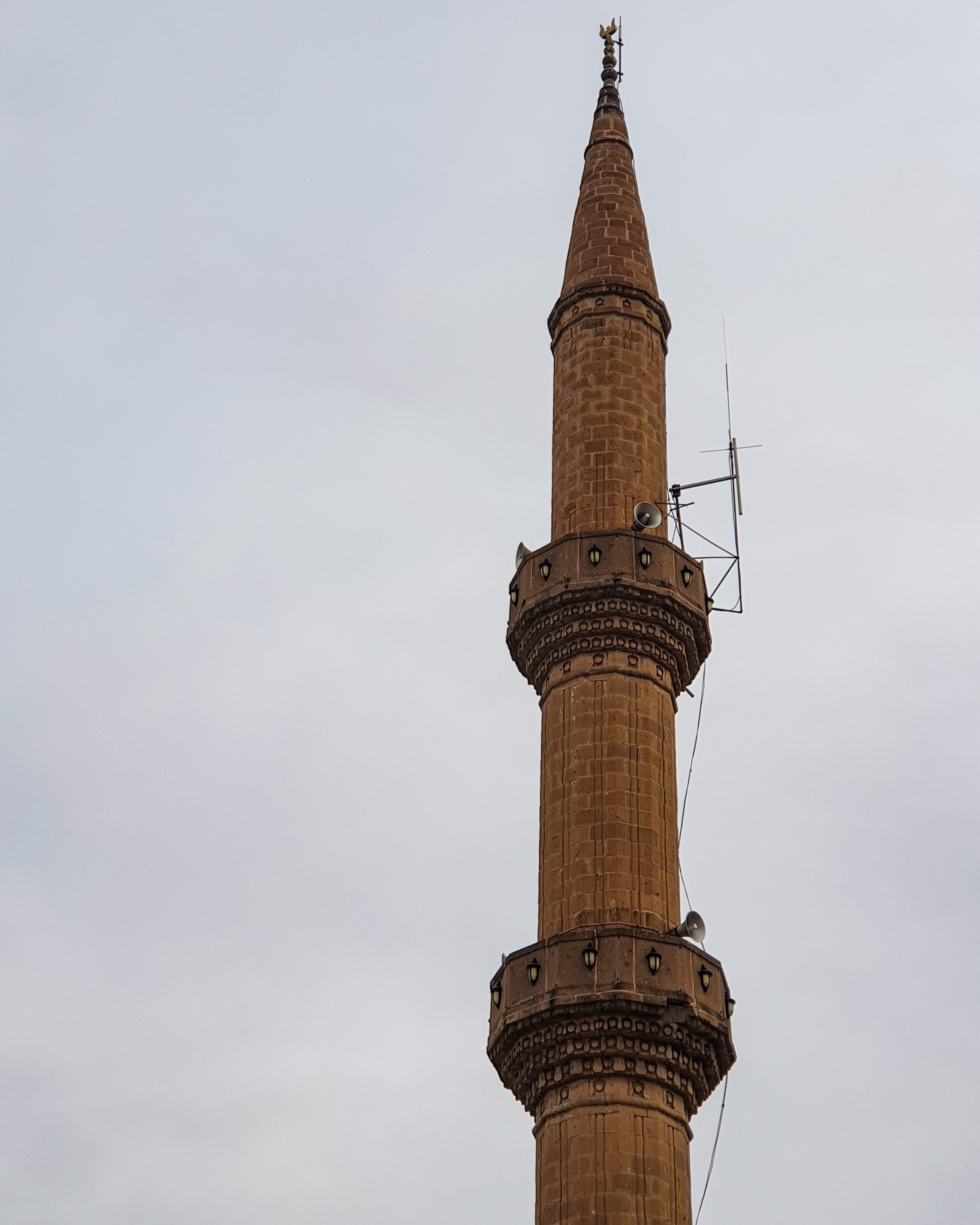 The minaret of Aksaray Grand Mosque, built in 1925. (Photo by Argun Konuk)
