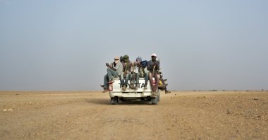 Nigeriens head toward Libya from Agadez, Niger, in June 2018. (AP Photo)