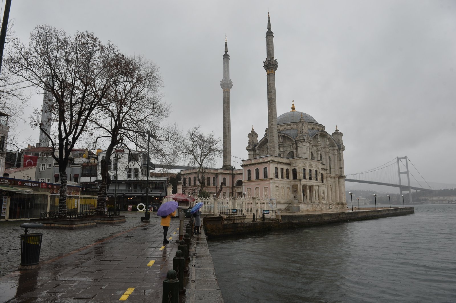 A general view of the Ortaköy district of Istanbul, Turkey, Jan. 10, 2021. (DHA Photo)