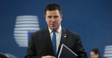  Estonia's Prime Minister Juri Ratas arrives for the second day of the European Union leaders summit, held to discuss the EU's long-term budget for 2021-2027, in Brussels, Belgium, Feb. 21, 2020. (Reuters File Photo)