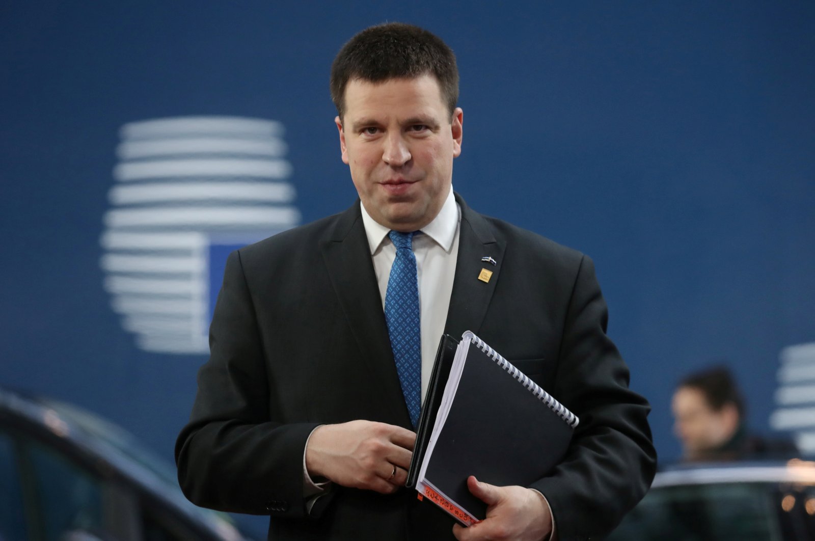  Estonia's Prime Minister Juri Ratas arrives for the second day of the European Union leaders summit, held to discuss the EU's long-term budget for 2021-2027, in Brussels, Belgium, Feb. 21, 2020. (Reuters File Photo)