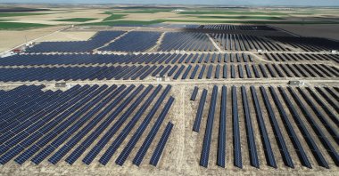 Solar panels at the Karapınar district of Konya, central Turkey, May 6, 2020. (AA Photo)