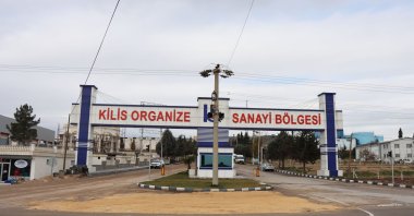 The entrance of the Kilis OIZ which will be home to Tekstilkent, Kilis, southeastern Turkey, Jan. 24, 2021. (AA Photo)