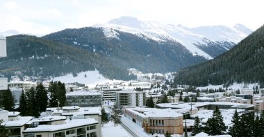 A view shows the congress center at Promenade street as the coronavirus outbreak continues in Davos, Switzerland Jan. 22, 2021. (Reuters Photo)