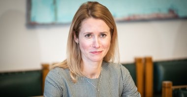 Leader of the Reform Party and a former Member of the European Parliament Kaja Kallas in Tallin on Jan.14, 2021. (Reuters File Photo)