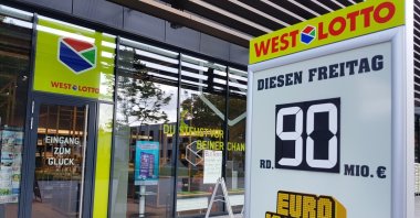 A Eurojackpot store in Germany. (IHA Photo)