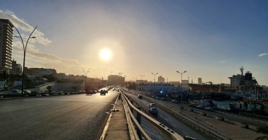 A picture shows a road along the port in the capital Tripoli, Libya, Jan. 26, 2021. (AFP Photo)