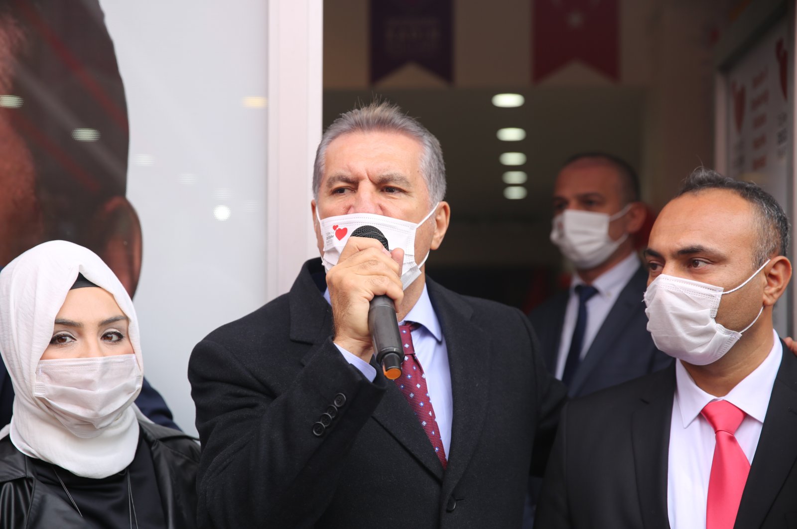 TDP Chairperson Mustafa Sarıgül speaks to followers in Mardin province, southeastern Turkey, Jan. 27, 2021. (AA Photo)