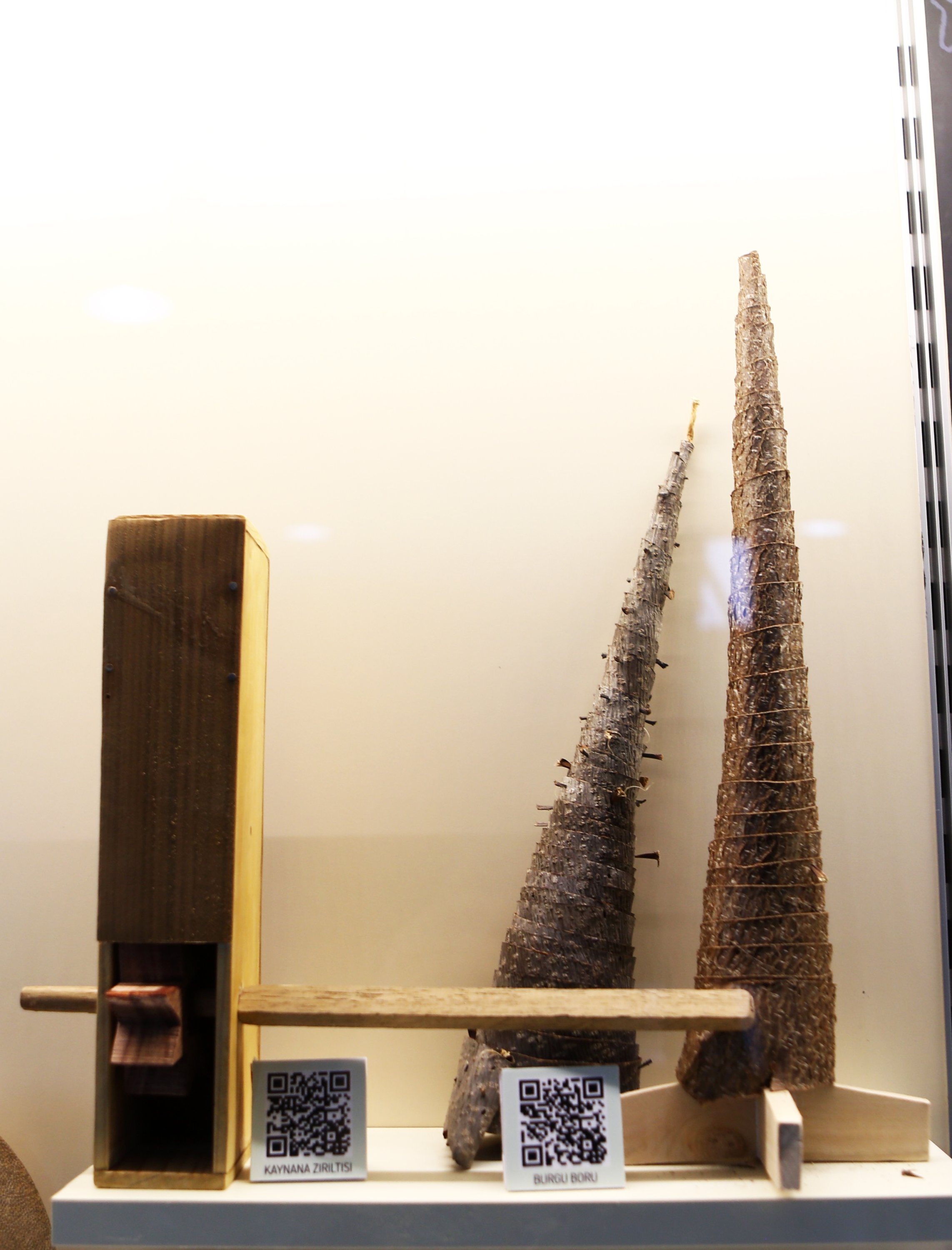 “Kaynana Zırıltısı,” a type of clapper or rattle, is displayed alongside other instruments, Trabzon, northern Turkey, Jan. 27, 2021. (AA Photo)