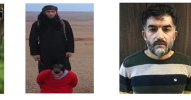 The images of detained Daesh terrorists, released on Feb. 3, 2021. (AA Photo)
