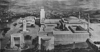 Hungarian architect Jozsef Vago's project for the competition on the building design of the Turkish Grand National Assembly (TBMM) in 1937.