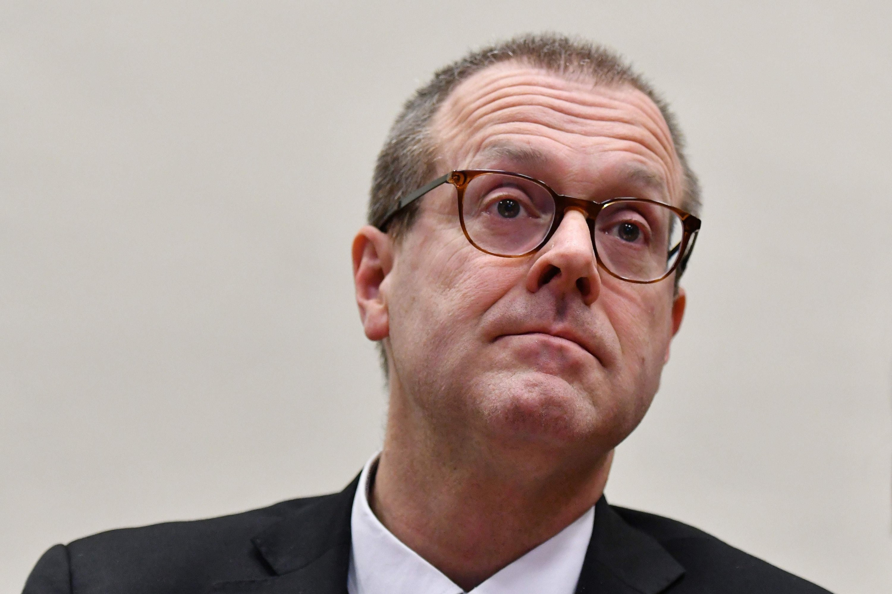 WHO Europe Director Hans Kluge gives a news conference on the outbreak of COVID-19, also known as the coronavirus, in Rome, Italy, Feb. 26, 2020. (AFP Photo)