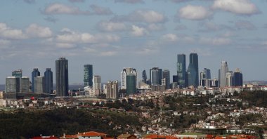 Skyscrapers are seen in the business and financial district of Levent, which hosts the headquarters of leading banks and companies, in Istanbul, Turkey, March 29, 2019. (Reuters Photo)