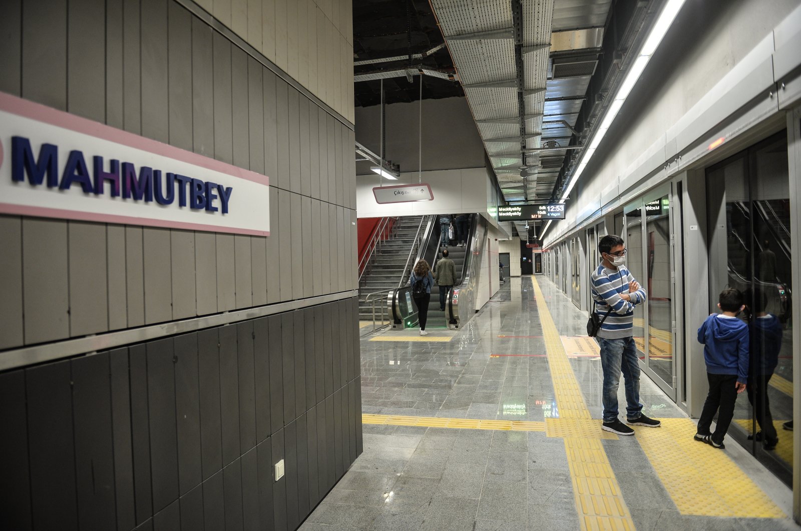 A view of Istanbul's Mahmutbey Subway Station, Istanbul Turkey, Oct. 29, 2020. (DHA)