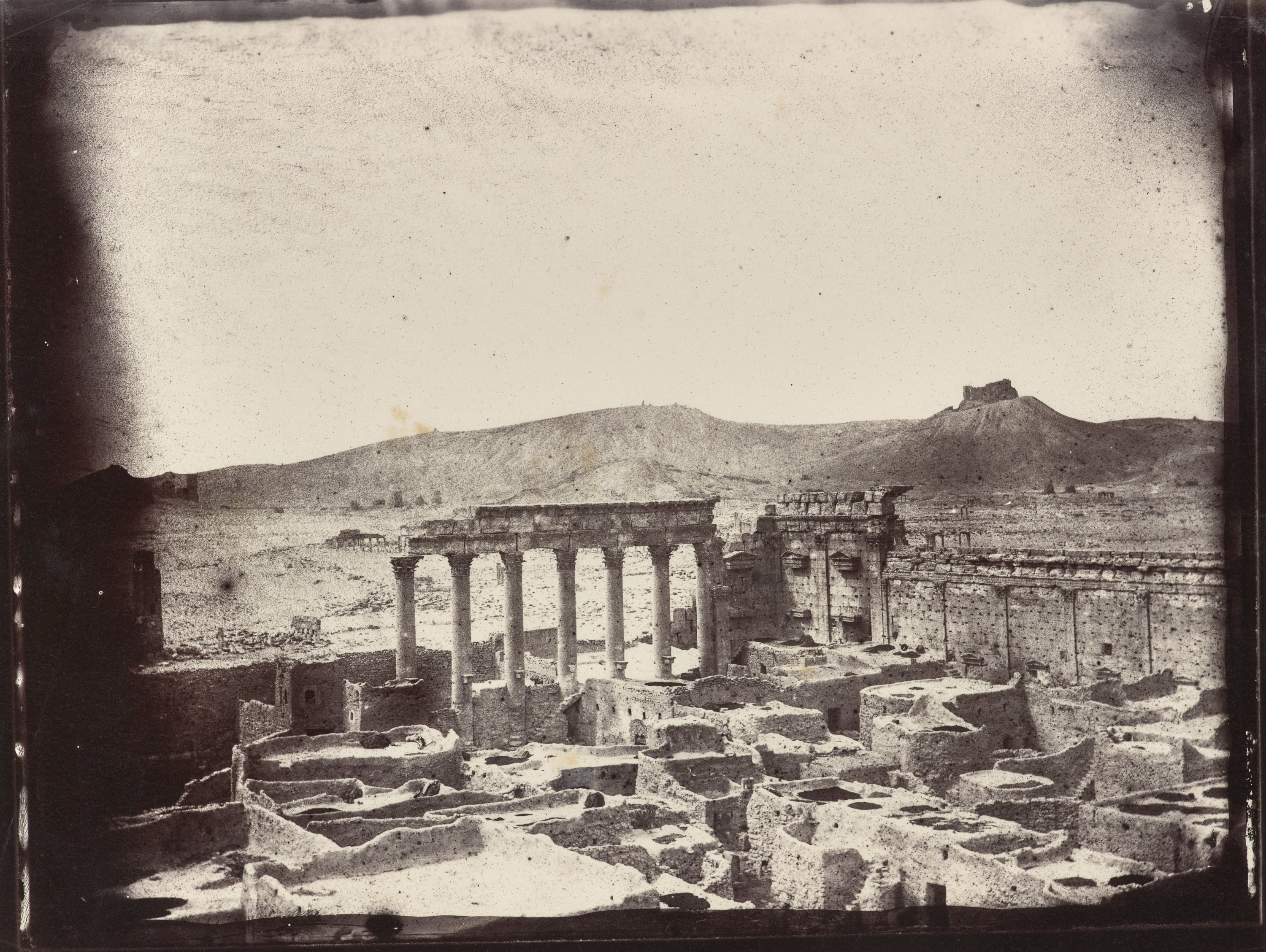 Temple of Bel in Palmyra by Louis Vignes, 1864. (Courtesy of Getty)