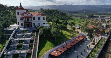 An outside view from the Adnan Menderes Democracy Museum, Aydın, southwestern Turkey, Feb. 9, 2020. (AA Photo)