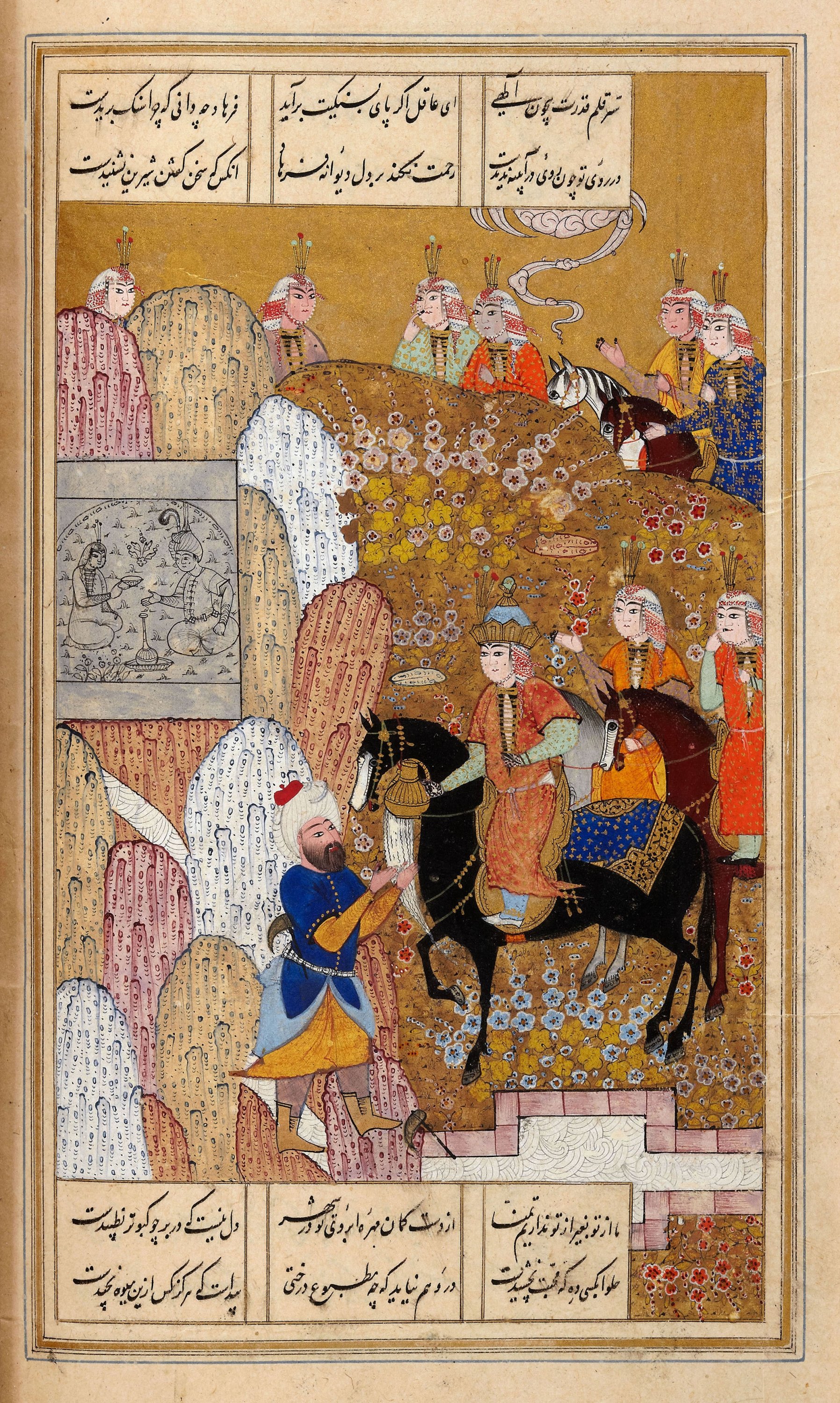 Shirin Visiting Farhad, from The David Collection. (Photo by Fine Art Images/Heritage Images/Getty Images)