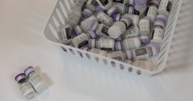 The Pfizer-BioNTech COVID-19 vaccine is taken out of the Ultra-Cold freezer at Skippack Pharmacy in Schwenksville, Pennsylvania, U.S., Feb. 11, 2021. (Reuters Photo)