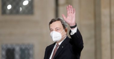Incoming Italian Prime Minister Mario Draghi leaves after a meeting with Italian President Sergio Mattarella at the Quirinale Palace, in Rome, Italy, Feb. 12, 2021. (Reuters Photo)