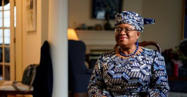 Incoming World Trade Organization (WTO) President Ngozi Okonjo-Iweala speaks during an interview in Potomac, Maryland, U.S., Feb. 15, 2021. (Reuters Photo)