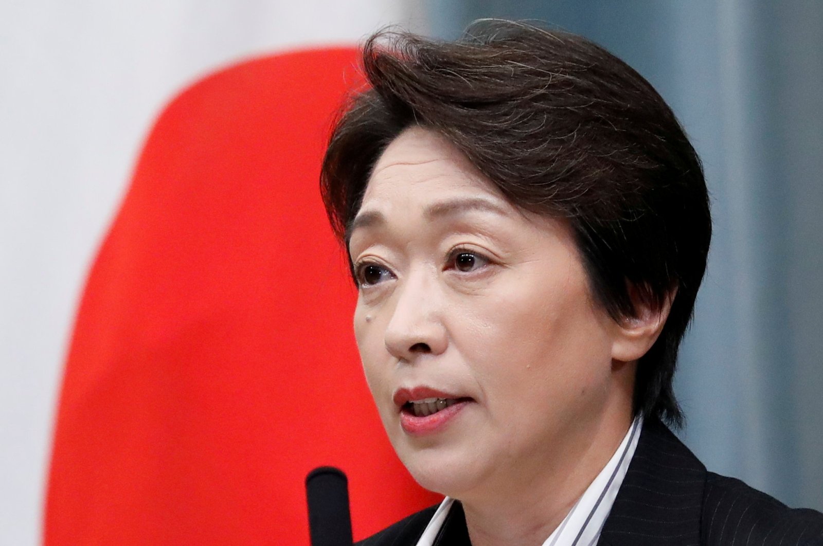 Japan's Olympics Minister Seiko Hashimoto attends a news conference at Prime Minister Shinzo Abe's official residence in Tokyo, Japan, Sept. 11, 2019. REUTERS/Issei Kato/File Photo