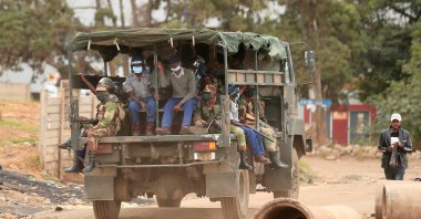 Police and soldiers patrol the streets during a nationwide lockdown called to help curb the spread of coronavirus disease in Harare, Zimbabwe, April 19, 2020. (Reuters Photo)
