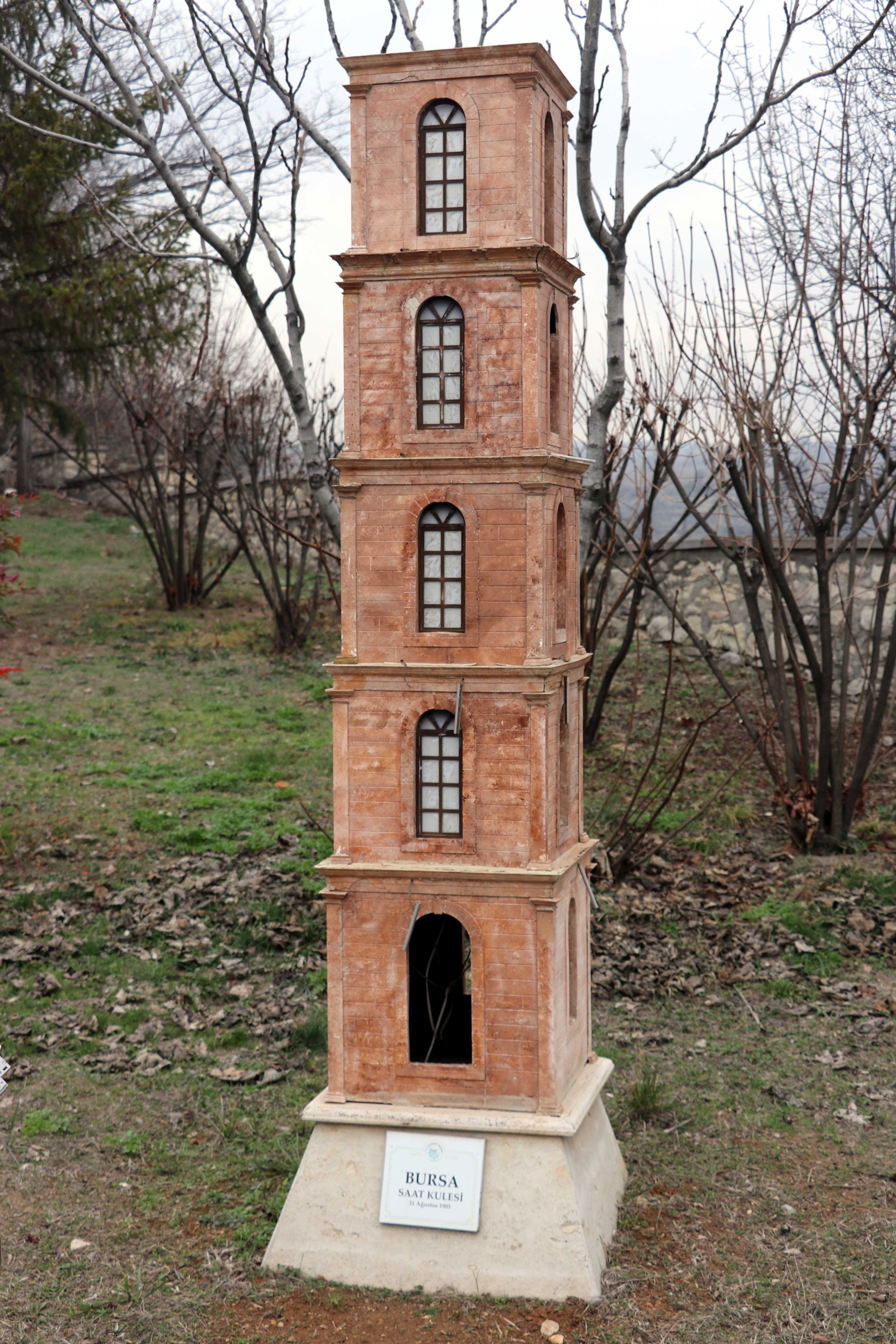 A miniature clock tower at the Anatolia Miniature Clock Towers Museum Safranbolu district, Karabük, northwestern Turkey, Feb. 20, 2021. (AA Photo)