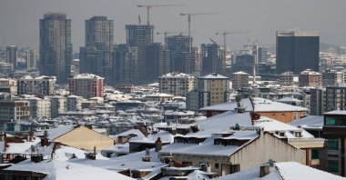 New residential buildings under construction in the Ümraniye district in Istanbul, Turkey, Jan. 18, 2021. (Reuters Photo)