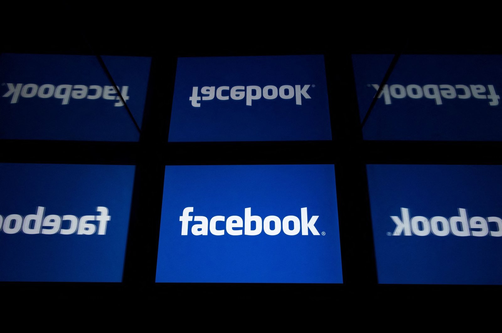 The U.S. social media Facebook logo displayed on a tablet in Paris, France, Feb. 18, 2019. (AFP Photo)
