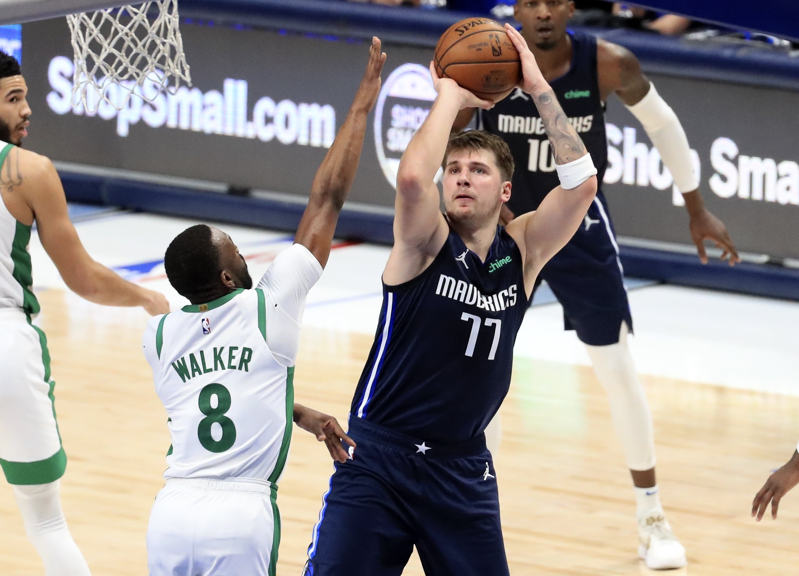 Luka Doncic game-winner Dallas Mavericks beat Boston Celtics 