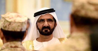 Prime Minister of the United Arab Emirates (UAE) and ruler of Dubai, Sheikh Mohammed bin Rashid Al Maktoum, arrives for a Gulf Cooperation Council (GCC) summit in Riyadh, Saudi Arabia, May 5, 2015. (AFP Photo)