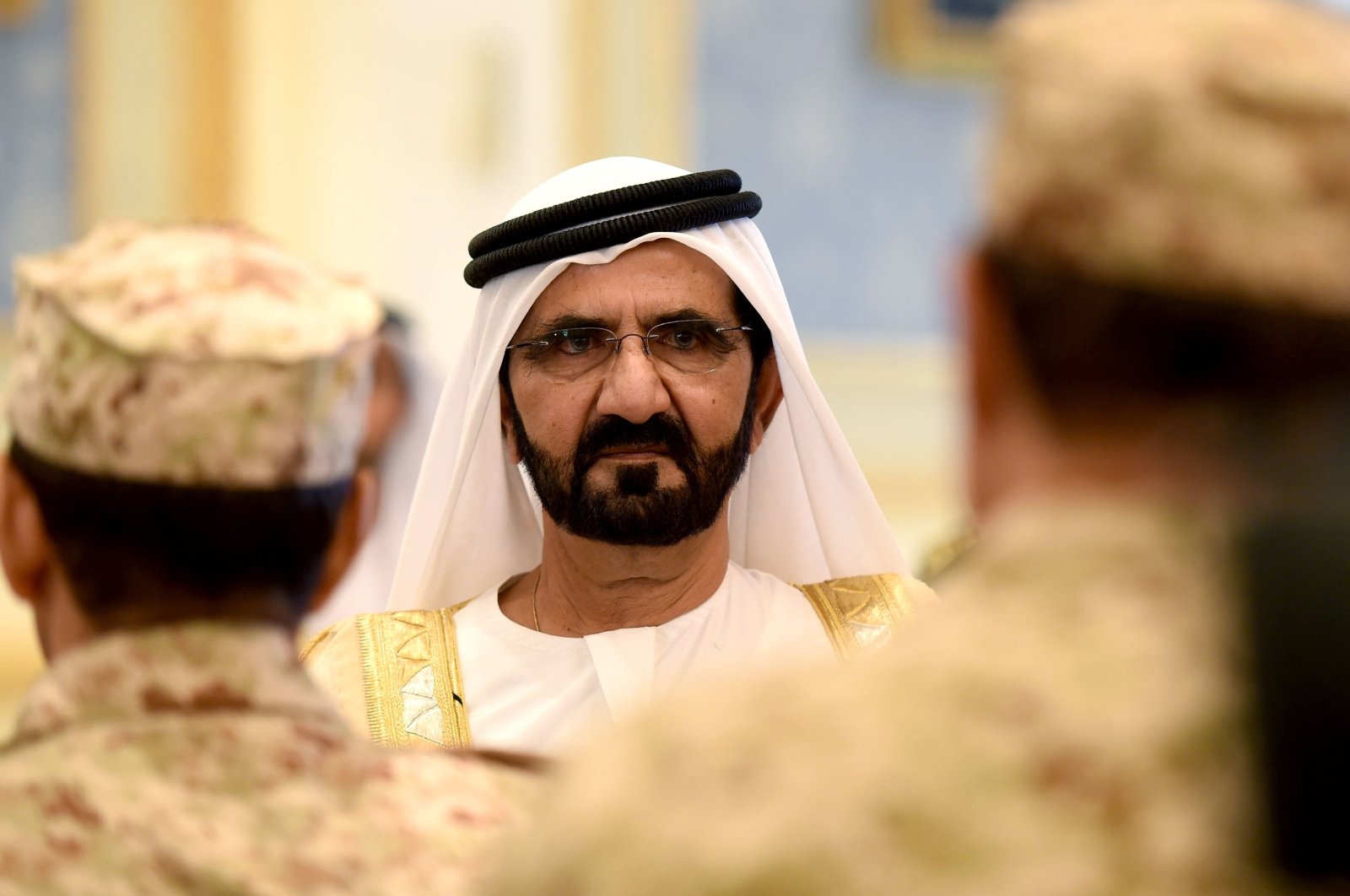 Prime Minister of the United Arab Emirates (UAE) and ruler of Dubai, Sheikh Mohammed bin Rashid Al Maktoum, arrives for a Gulf Cooperation Council (GCC) summit in Riyadh, Saudi Arabia, May 5, 2015. (AFP Photo)