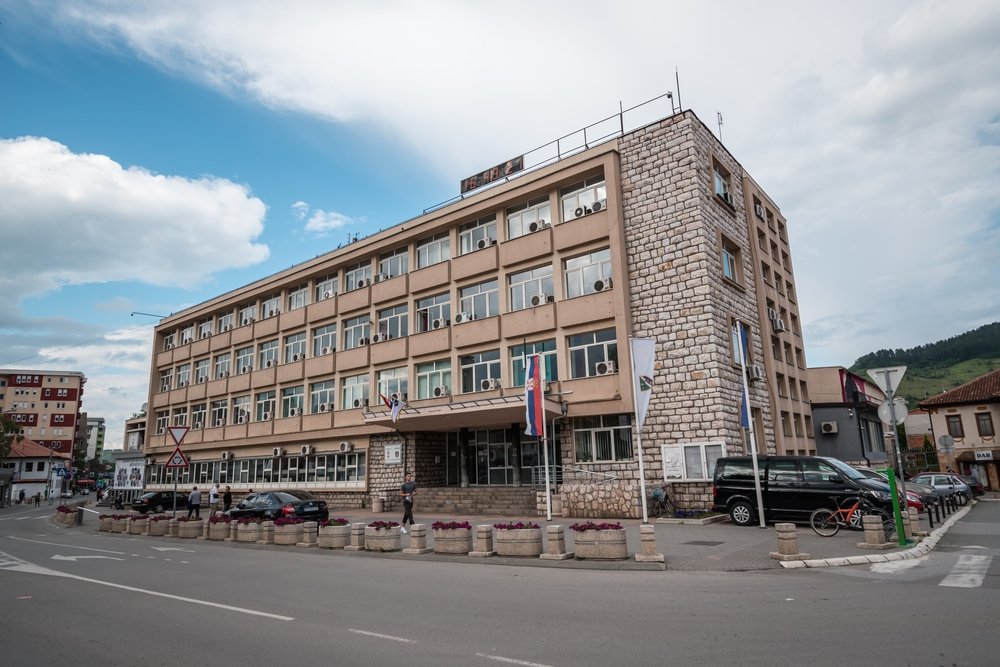 The City Administration Building of Novi Pazar, Serbia, Sept. 20, 2020. (Shutterstock Photo)