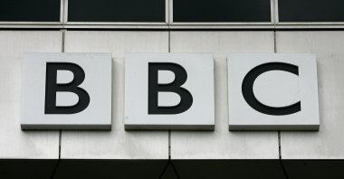 The British Broadcasting Corporation (BBC) sign can be seen on their offices at White City in London, Oct. 17, 2007. (AP Photo)