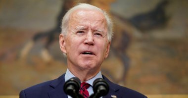 U.S. President Joe Biden speaks after the House of Representatives passed his $1.9 trillion coronavirus relief package in the Roosevelt Room of the White House in Washington, D.C., U.S., Feb. 27, 2021. (Reuters Photo)