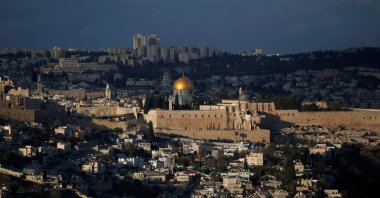 The Dome of the Rock, located in Jerusalem's Old City on the compound known to Muslims as Noble Sanctuary and to Jews as Temple Mount, Jerusalem, Dec. 6, 2017. (Reuters Photo)