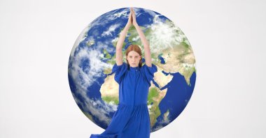 A look from Giyi's first sustainable collection. (Photo courtesy of Göknil Bigan)