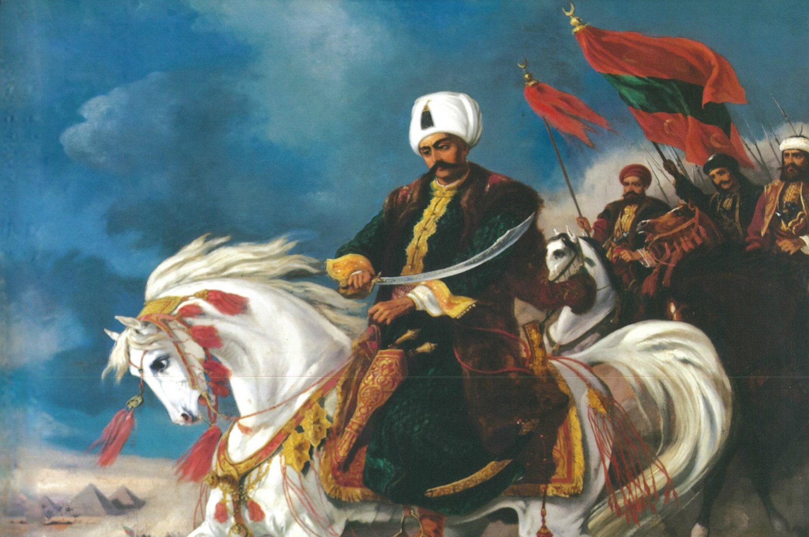 A painting depicting Selim I during the campaign to conquer Egypt, located in Army Museum, Istanbul. (Shutterstock Photo)