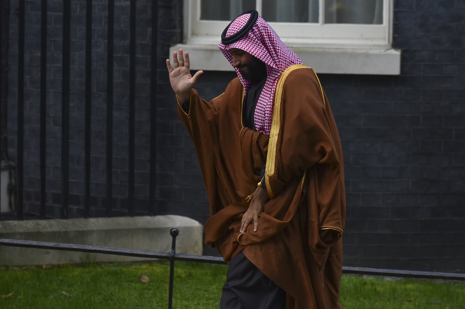 Saudi Crown Prince Mohammed bin Salman (MBS) arrives at Downing Street, London, U.K., March 7, 2018. (Photo by Getty Images)