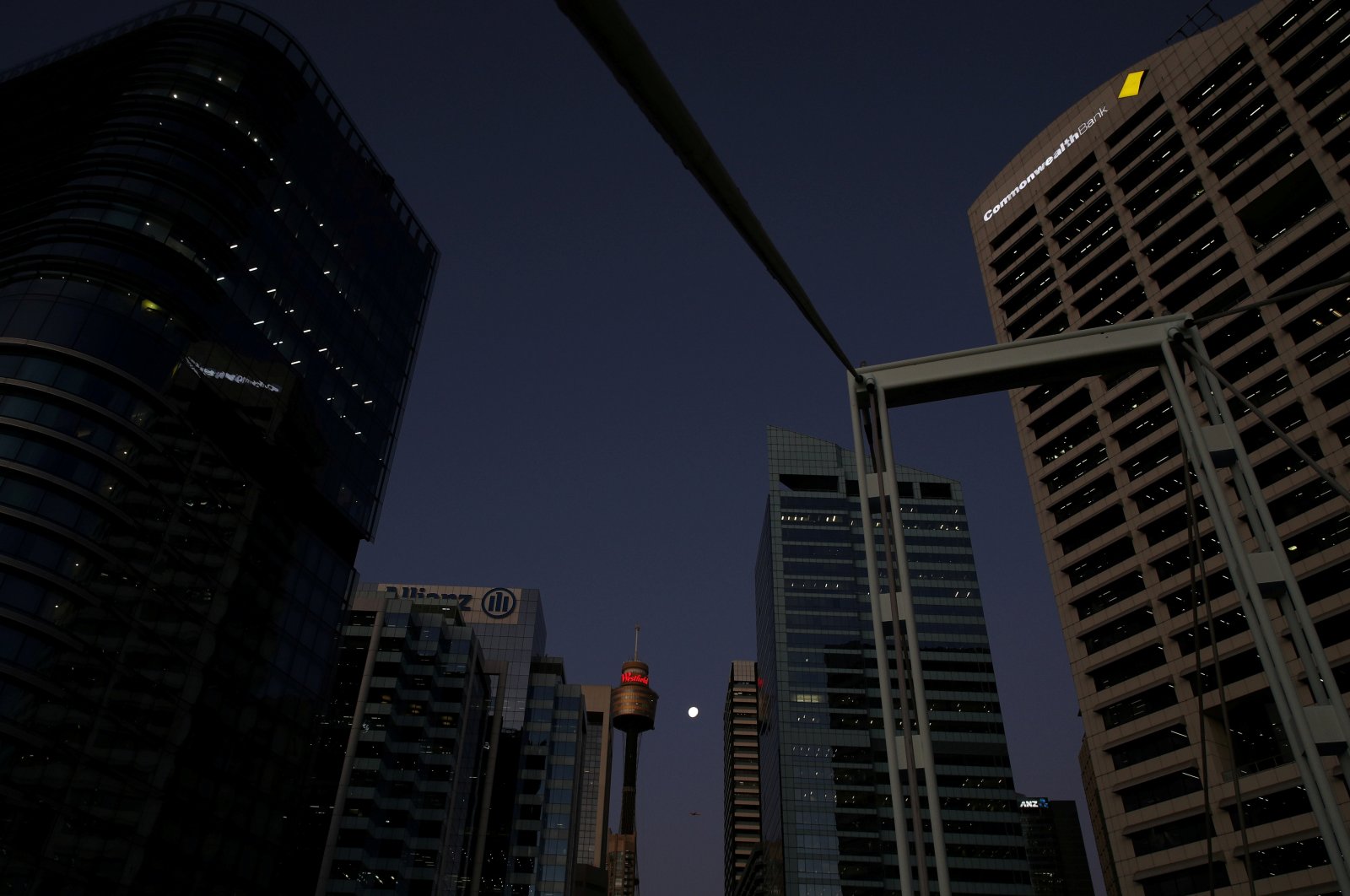 Office buildings, the Commonwealth Bank and the Sydney Tower Eye at the Westfield Shopping Centre amidst the easing of the coronavirus disease (COVID-19) restrictions in the Central Business District of Sydney, Australia, June 3, 2020. (Reuters Photo)