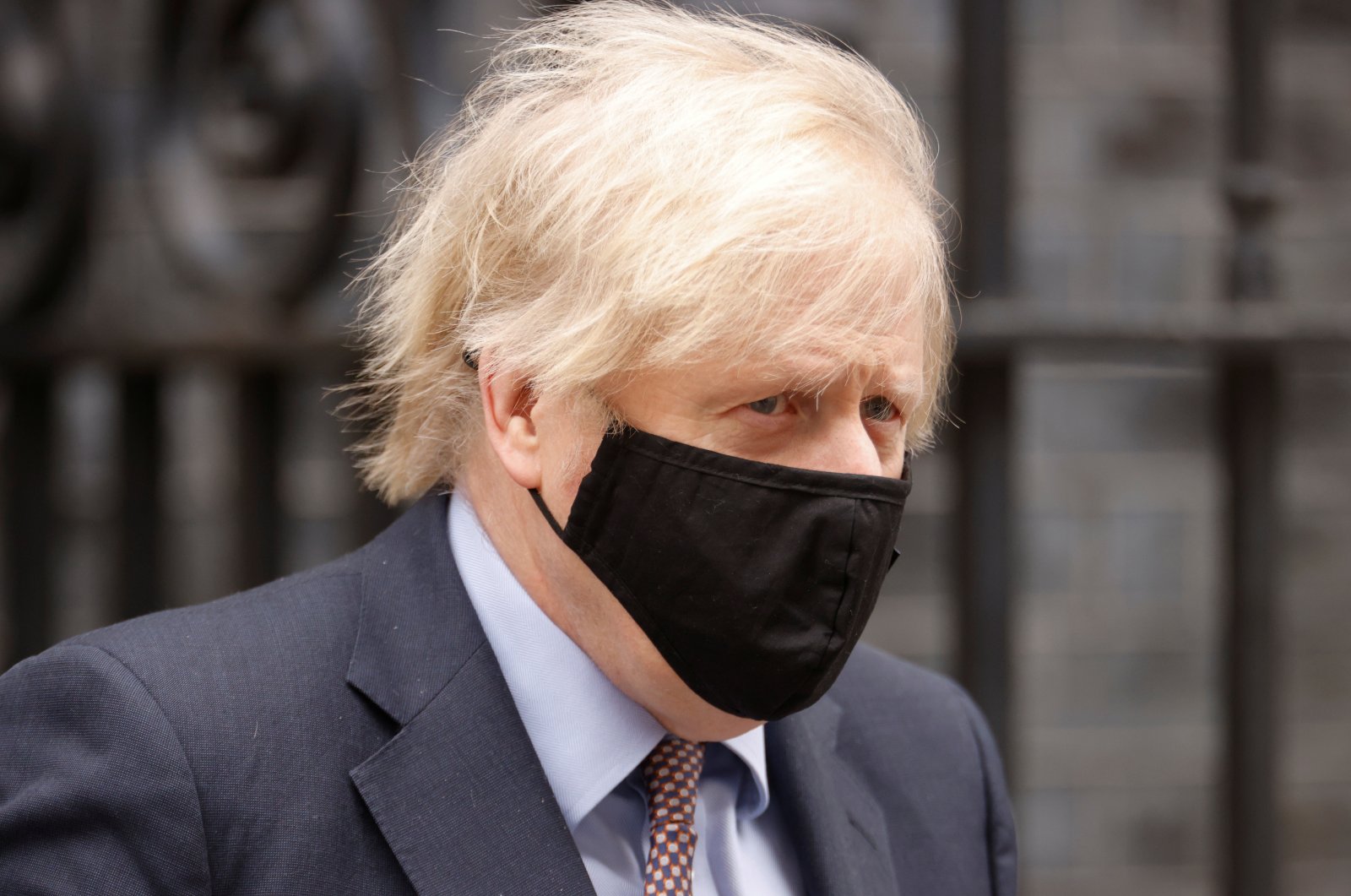 Britain's Prime Minister Boris Johnson walks outside Downing Street in London, Britain, March 3, 2021. (Reuters Photo)