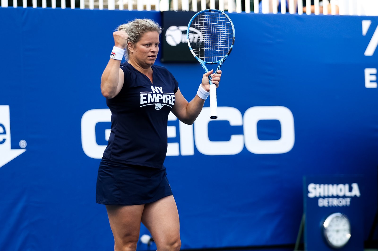 Kim Clijsters during a New York Empire match against San Diego Aviators, West Virginia, U.S., July 22, 2020. (Reuters Photo)