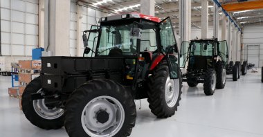 An electric tractor produced by ZY Electric Tractor at the factory in Istanbul, Turkey, March 8, 2021. (AA Photo) 