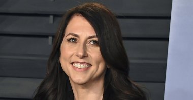 In this March 4, 2018, file photo, then-MacKenzie Bezos arrives at the Vanity Fair Oscar Party in Beverly Hills, Calif., U.S. (AP)