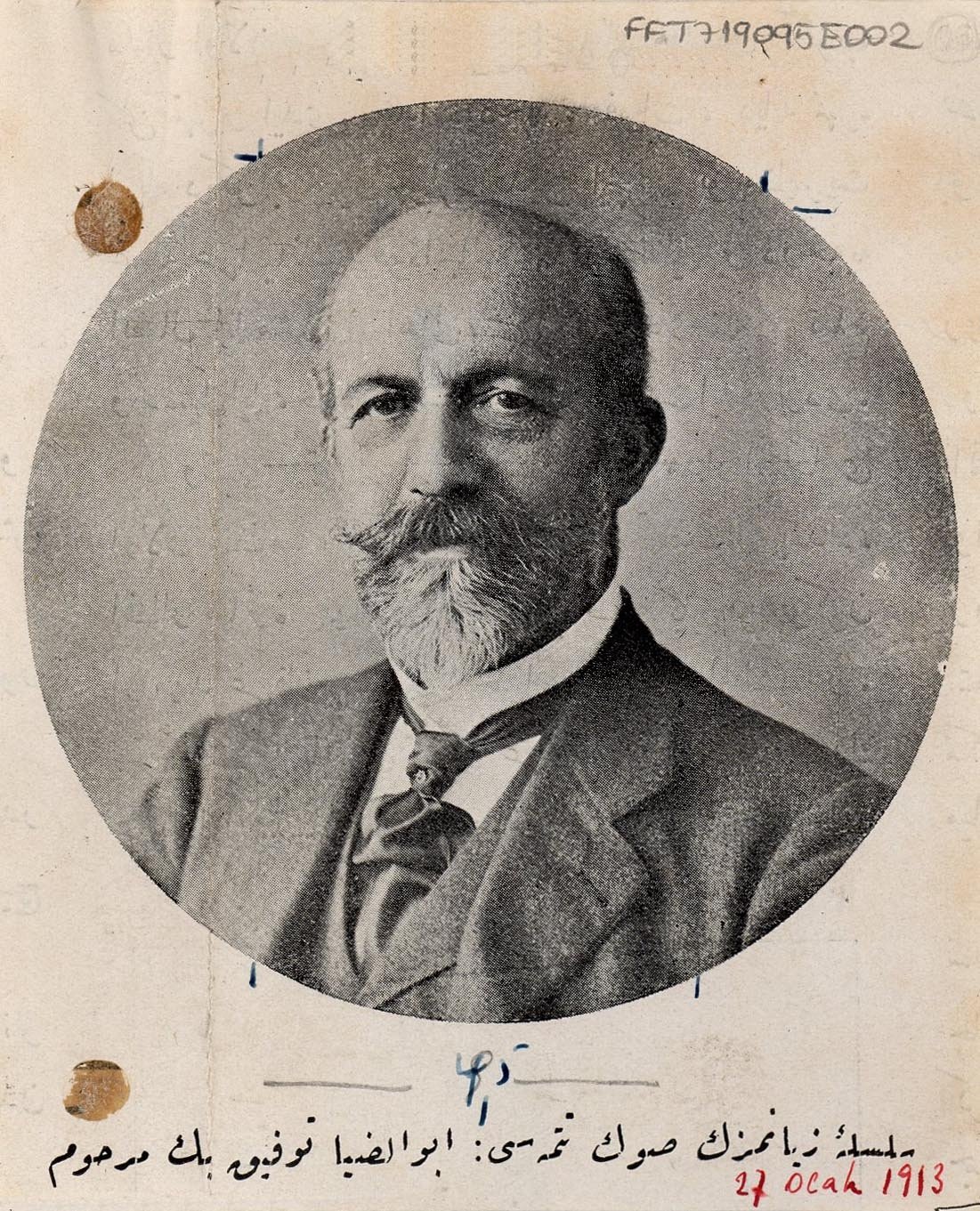 A photo of Ottoman intellectual Ebüzziya Tevfik. (Courtesy of Salt Archives)